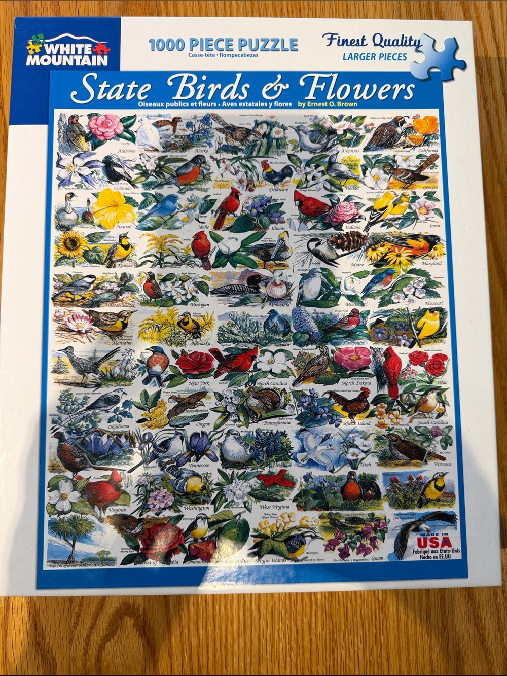 White Mountain State Birds & Flowers Puzzle